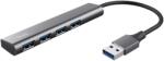 Trust USB Hub - Halyx (USB; 4port USB3.2; aluminium) (24947) - smart-otthon