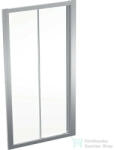 Geberit GEO 100x190 cm-es tolóajtó átlátszó üveggel, Reflex vízlepergető réteggel, ezüst kerettel, 560.133. 00.2 (560133002)
