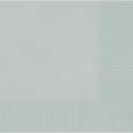 Amscan szalvéta (20db, 33x33 cm) ezüst (51220-18)