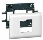 Legrand Mosaic csatorna-szerelvénykeret 85mm-fedélhez 2-egység kezeletlen műanyag fényesfehér DLP LEGRAND 010992