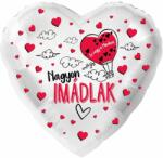  17 inch-es Nagyon Imádlak Feliratú Szív Fólia Lufi Valentin-napra