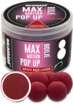 Haldorádó Max Motion Boilie Pop up 16, 20mm-Fűszeres Vörös Máj