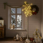 vidaXL 200 LED-es bel-/kültéri meleg fehér fűzfa karácsonyfa 2, 2 m (328684)