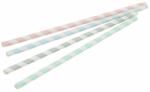 Bionatic Хартиени сламки 20 cm, O 0, 6 cм, пастелни райета, 250 бр
