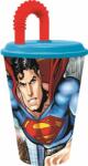 Halantex Superman szívószálas pohár, műanyag 430 ml (STF85630)