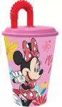 Halantex Disney Minnie Spring szívószálas pohár, műanyag 430 ml (STF74430)