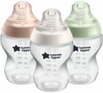 Tommee Tippee Closer To Nature Anti-colic Baby Bottles Set biberon pentru sugari Slow Flow 0m+ 3x260 ml