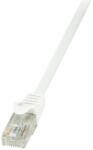 Cat Cablu Patch LogiLink Econline, Cat. 6, U/UTP, alb, 10 m (CP2091U)