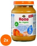 Holle Baby Set 2 x Piure de Dovleac si Carne Pui Eco, Holle Baby, 190 g (OIB-2xBLG-0490986)