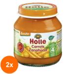 Holle Baby Set 2 x Piure de Morcovi Eco, Holle Baby, 125 g