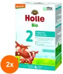 Holle Set 2 x Lapte Praf Eco Formula 2, de la 6 Luni, Holle Baby, 600 g (OIB-2xBLG-0491204)