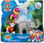 PAW Patrol Set figurine, Paw Patrol, Jungle Pups, Skye, Marshall si Elefantul, 20143983 Figurina