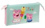 Peppa Pig Penar dublu Peppa Pig Ice cream Roz Mentă 22 x 12 x 3 cm Penar