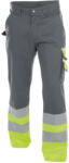 DASSY Omaha munkavédelmi jól láthatósági derekas nadrág szürke/sárga színben (2006202064C64930046)