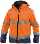 DASSY Malaga munkavédelmi jól láthatósági softshell dzseki narancs/navy színben (3003294074B668100L)