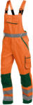DASSY Malmedy munkavédelmi jól láthatósági kantáros nadrág narancs/zöld színben (4001562074B66310036)