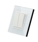 Smarthugo fehér üvegkeretes csillárkapcsoló - 105 (sh201101)