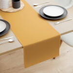 Goldea pamut asztali futó - mustárszínű 20x180 cm