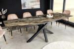 LuxD Meghosszabbítható étkezőasztal Paquita 180-220-260 cm taupe márvány