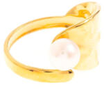 LAAVA Aranyozott gyűrű gyönggyel (állítható méret) - laava - 5 990 Ft