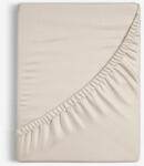 Goldea cearceaf de pat cu elastic din bumbac - latte 180 x 200 cm