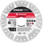 Strend Pro Disc diamantat segmentat, universal, vacuum brazed, taiere umeda si uscata, 115 mm, Strend Pro Premium (2232042) Disc de taiere