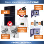 SG SOLAR Sistem fotovoltaic ONGRID 3, 6 kWp - SOLIS (SGS- SOLIS36)