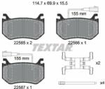 TEXTAR set placute frana, frana disc TEXTAR Q+ 2256501 (2256501)