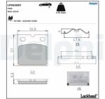 DELPHI set placute de frana, frana de parcare cu disc DELPHI LP5026EV (LP5026EV) - automobilus