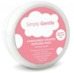Simply Gentle Absorbante reutilizabile pentru sân + săculeț pentru spălare - Simply Gentle Washable Shaped Nursing Pads With Wash Bag 6 buc