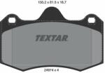 TEXTAR set placute frana, frana disc TEXTAR 2497401 - automobilus