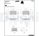 DELPHI set placute frana, frana disc DELPHI LP5080EV (LP5080EV)