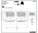 DELPHI set placute frana, frana disc DELPHI LP5032EV (LP5032EV)