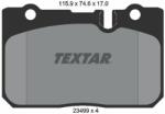 TEXTAR set placute frana, frana disc TEXTAR 2349901 (2349901)