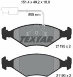 TEXTAR set placute frana, frana disc TEXTAR 2119501
