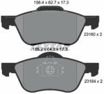 TEXTAR set placute frana, frana disc TEXTAR 2316001 - automobilus