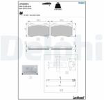 DELPHI set placute frana, frana disc DELPHI LP5009EV (LP5009EV)