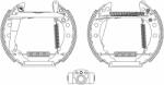 TEXTAR Set saboti frana TEXTAR 84018201