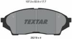 TEXTAR set placute frana, frana disc TEXTAR 2621901 (2621901)