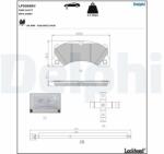 DELPHI set placute frana, frana disc DELPHI LP5060EV (LP5060EV)