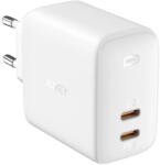 AUKEY Incarcator de retea PA-B4 Omnia GaN 2xUSB-C, 6A, 65 W Alb (PA-B4 White) - vexio