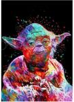  5D gyémánt mozaik - Colorful Yoda