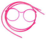 Harko Vicces szemüveget formáló rugalmas PVC szívószál, pink (5995206004264)