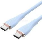 Vention USB-C 2.0/M -> 2*USB-C/M 5A, szilikon 1, 5m kábel (kék) (CTMSG) (CTMSG)