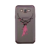 Contakt Husa Contakt hard fashion Samsung Galaxy J7, Pink Feather (2700000074336)