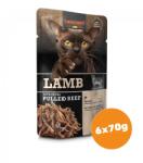 BEWITAL petfood -Leonardo alutasak bárányhús extra tépett marhahússal 6x70g