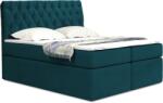 Miló Bútor Typ58 boxspring ágy, türkiz zöld (180 cm) - mindigbutor