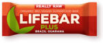 Lifefood Baton cu nuci braziliene si guarana raw Lifebar Bio, 47g, Lifefood