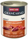 Animonda Animonda GranCarno Original Adult - carne de porc și inimi de pasăre 800g