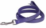 COLLAR Lesă din piele netedă 122cm, 9mm - mov